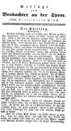 Beilage zum Beobachter an der Spree. 1844. 14. Stueck