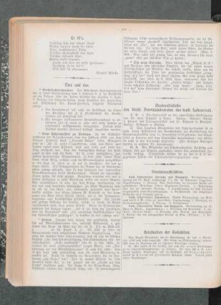 Briefkasten der Redaktion