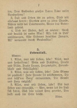 5. Lebenslust