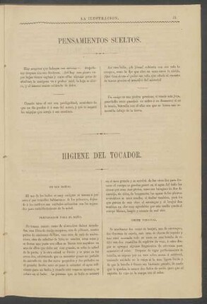 Higiene del tocador.