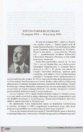 9: Stefan Parnicki-Pudełko : 10 sierpnia 1914 -16 kwietnia 1994