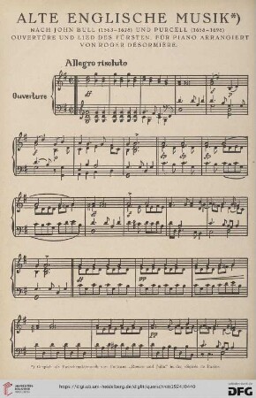 Alte Englische Musik