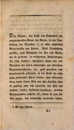 Ideen über Theater, dessen Zweck und Einrichtung