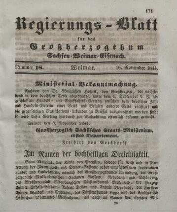Nr. 18 : 16. November 1844
