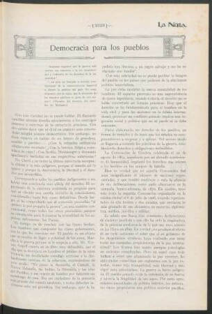 Democracia para los pueblos