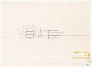 Grundschule Reinickendorf (heute: Reineke-Fuchs-Schule), Berlin-Reinickendorf: 1. Vorprojekt. Schnitt A-A 1:200