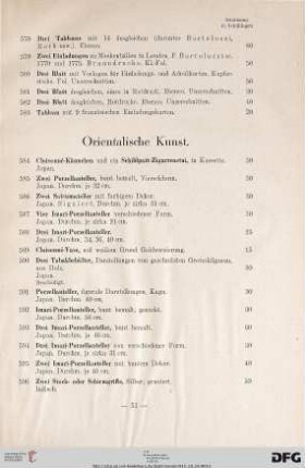 Orientalische Kunst (Nr. 584-697)