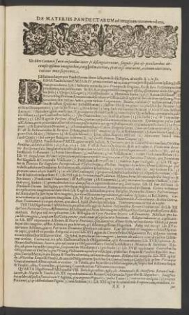 De Materiis Pandectarum ad imagines accommodatis.