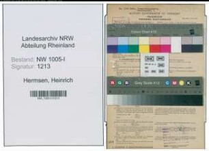 Entnazifizierung Heinrich Hermsen , geb. 02.06.1899 (Hilfsarbeiter)