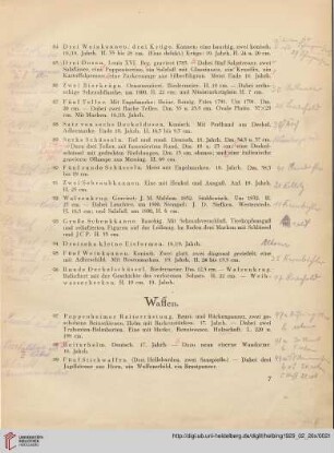 Waffen (Nr. 97-117)