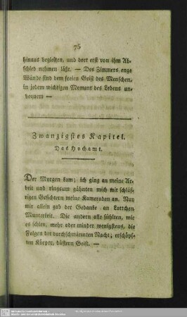 Zwanzigstes Kapitel. Das Hochamt