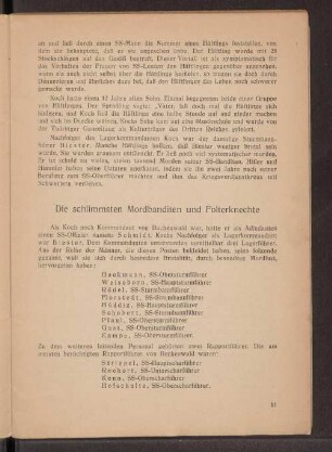 Die schlimmsten Mordbanditen und Folterknechte