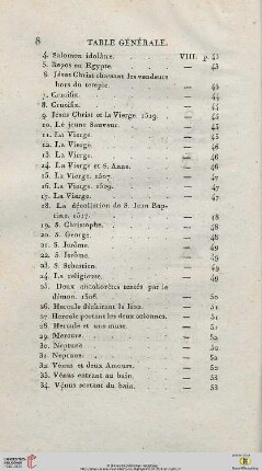 Table genérale