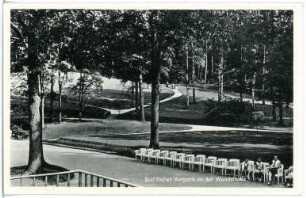 Bad Elster. Kurpark an der Wandelhalle