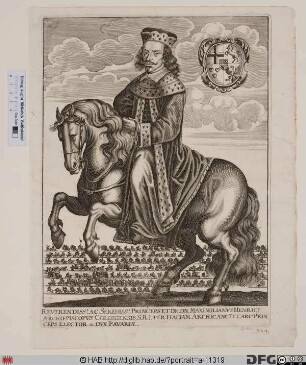 Bildnis Maximilian Heinrich (von Bayern), 1650-88 Kurfürst u. Erzbischof von Köln
