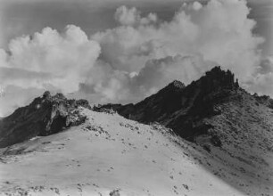 Mount-Kenya-Massiv : Blick über einige Gipfel des Mount-Kenya-Massivs