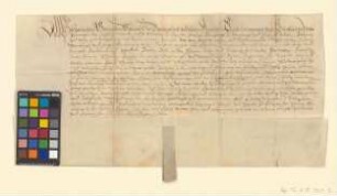 Bestätigung Joachims, Markgraf von Brandenburg, zur Obligation über 3000 Taler und 2500 Gulden Franz v. Sparrs (siehe Rep. 23A Kurmärkische Stände Nr. O.900).