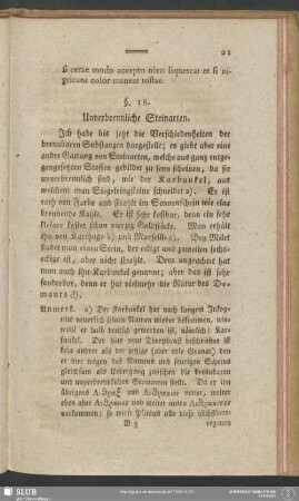 §. 18. Unverbrennliche Steinarten