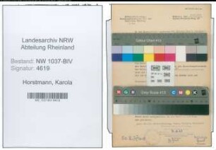 Entnazifizierung Karola Horstmann , geb. 07.08.1896 ()