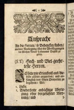 4-15, Ansprache