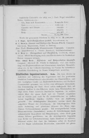Städtisches Ingenieurwesen.