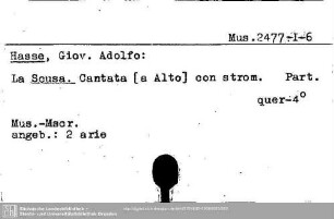 Hasse, Giov. Adolfo, Scusa