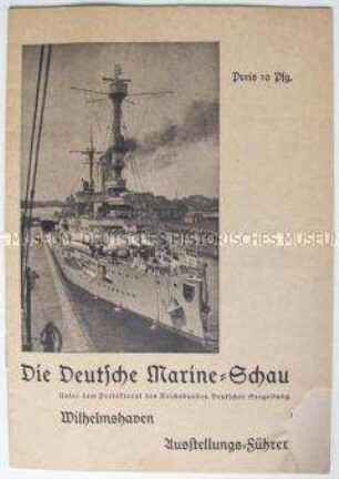 Ausstellungsführer zu einer Marine-Ausstellung in Wilhelmshaven
