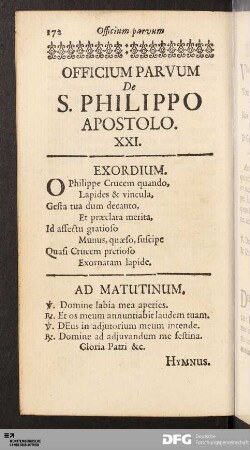 [Officium Parvum XXI. bis XXX.]