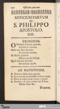 [Officium Parvum XXI. bis XXX.]