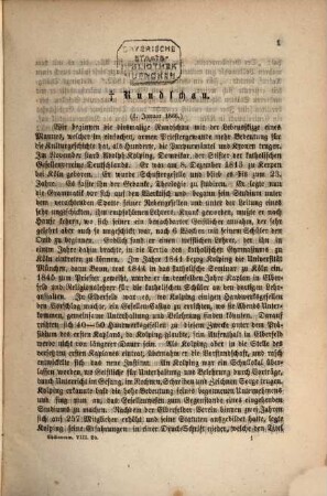 Chilianeum : Blätter für katholische Wissenschaft, Kunst und Leben. 8. 1866