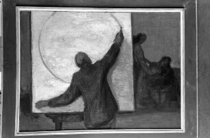 Freiburg: Ausstellung Stadthalle, Gemälde von Rudolf Riester, Der Kreis