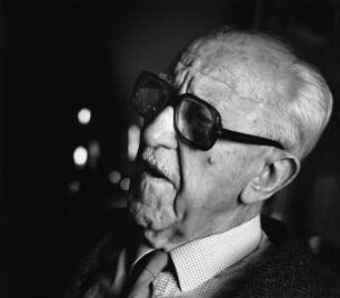 Halldór Laxness (1902-1998 ; isländischer Schriftsteller, Literaturnobelpreisträger). Reykjavik, 1992