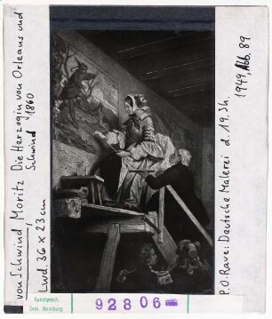 Moritz von Schwind: Die Herzogin von Orleans und Schwind 1860