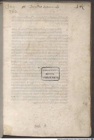 Thesaurus de varia constructione : mit Widmungsbrief des Autors an Dominicus de Bonis Auguriis, Rom 5.8.1490
