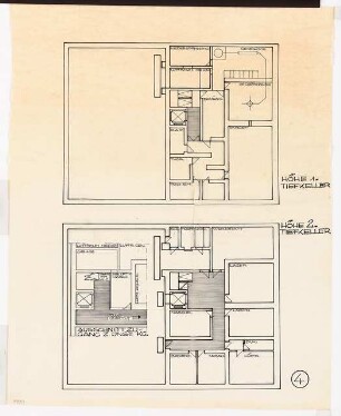 Physikalische Institute der Universität Köln: Grundriss Tiefkeller