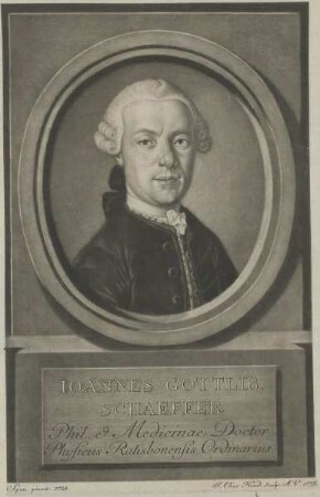 Bildnis des Ioannes Gottlibus Schaeffer