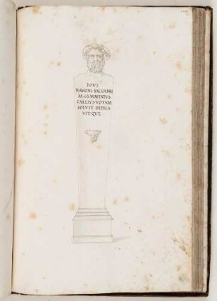 Herme des Hirtengottes Pan(?), in: Imperatorum romanorum ac eorum coniugum liberorum [...] Tomus primus, Nr. 154