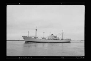 Cap Vilano (1955), Frachtschiff (reefer), Hamburg Südamerikanische Dampfschifffahrts-Gesellschaft A/S & Co KG (HSDG), Antwerpen, Bau-Nr. 896