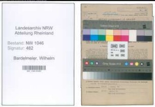 Entnazifizierung Wilhelm Bardelmeier , geb. 02.01.1895 (Verwaltungsangestellter)