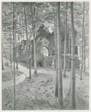 [Ruine der St. Barbara-Kapelle bei Langensteinbach]