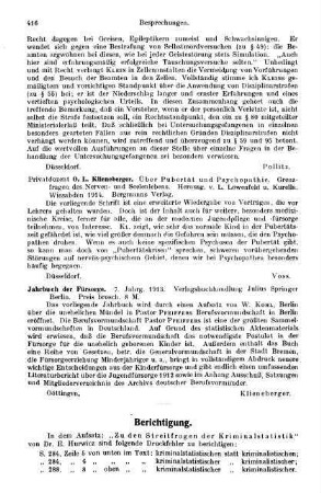 416, Berichtigung