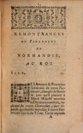 Arrêt de la Cour de Parlement de Provence