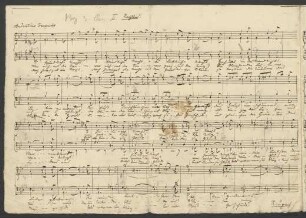 Nachtlied; Coro