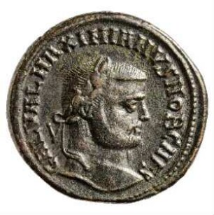 Münze, Follis, 295 - 296 n. Chr.