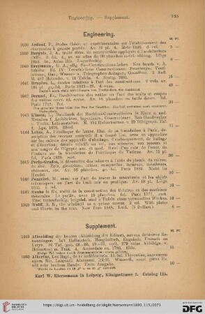 Engineering (Nr. 1038 - 1048)