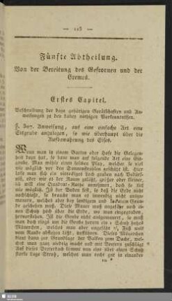 Fuenfte Abtheilung. Von der Bereitung des Gefrornen und der Cremes