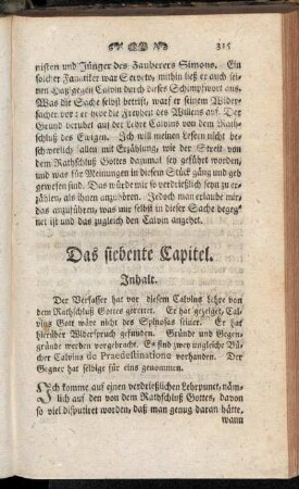 Das siebente Capitel.