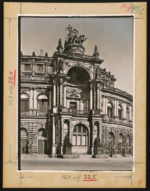 Königliches Hoftheater, Dresden: Ansicht von Süden
