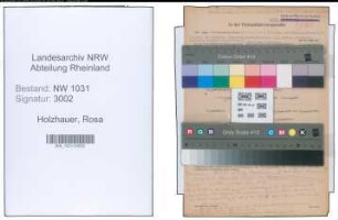 Entnazifizierung Rosa Holzhauer , geb. 02.09.1894 ()