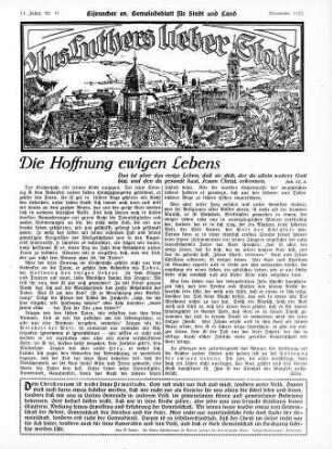 Die Hoffnung ewigen Lebens
